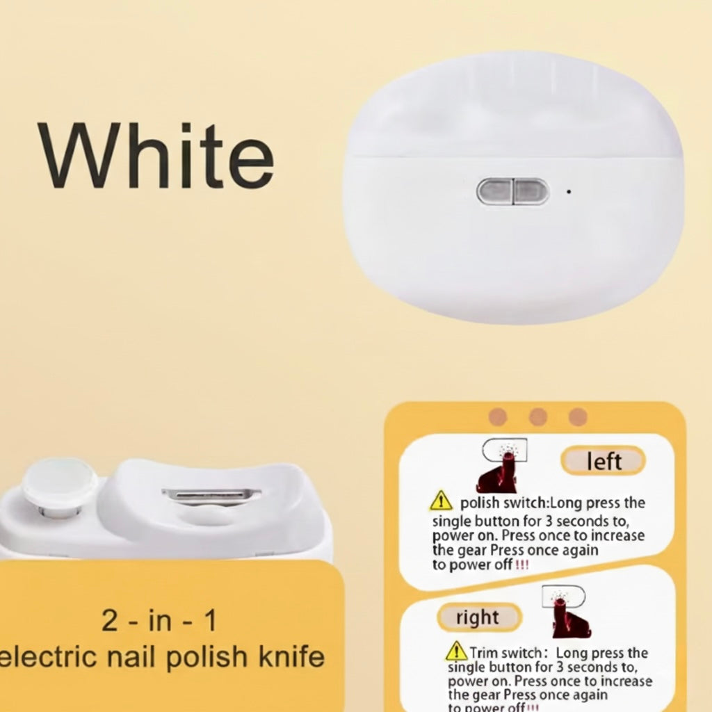 Nailo | 2 In 1 Electric Nail Clipper | Fyndbox India