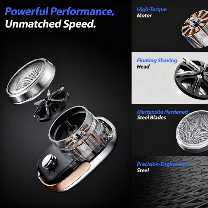 Mini Electric Shaver: The Ultimate Travel Grooming Companion | Fyndbox India
