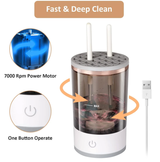 Automatic Makeup Brush Cleaner (Electric & Hand-Free) | Fyndbox India