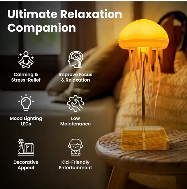 AquaGlow Jellyfish Lamp | Fyndbox India