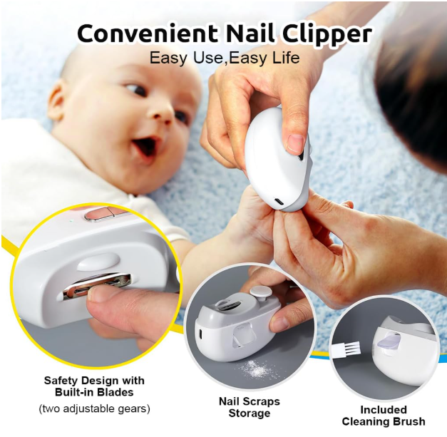 Nailo | 2 In 1 Electric Nail Clipper | Fyndbox India